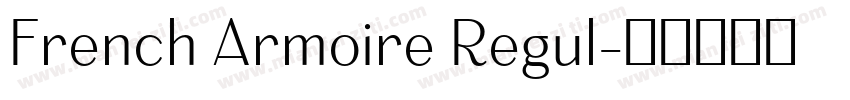 French Armoire Regul字体转换